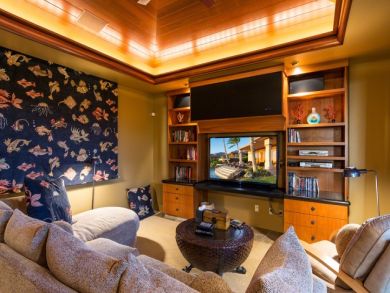 Living Area with Large Flat Screen TV